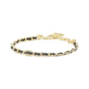 CHANEL Authentic Black Charm Bracelet